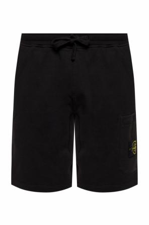 Szorty dresowe z naszywką z logo, zdjęcie 1 Szorty dresowe z naszywką z logo od Stone Island